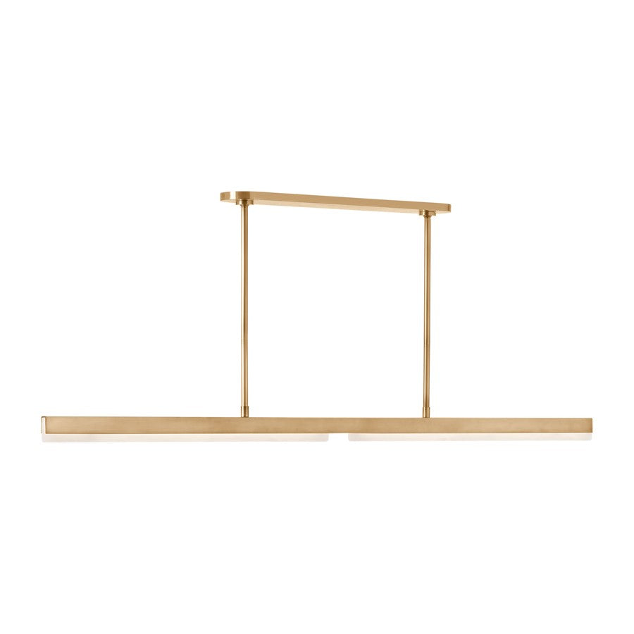 Visual Comfort Modern Linea 1 Light 60" Chandelier, Brass - KWLS70727HABALB