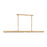 Visual Comfort Modern Linea 1 Light 60" Chandelier, Brass