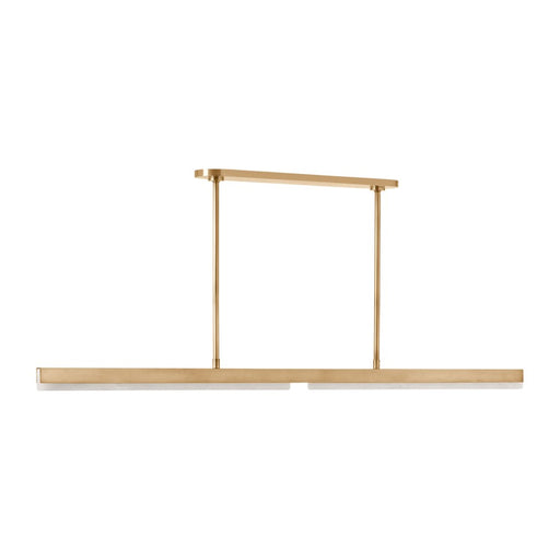 Visual Comfort Modern Linea 1 Light 60" Chandelier, Brass