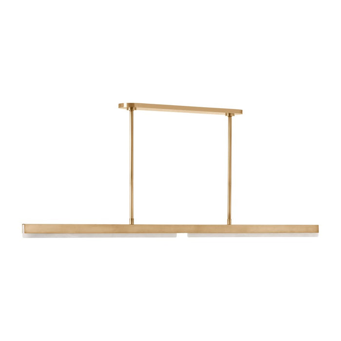 Visual Comfort Modern Linea 1 Light 60" Chandelier, Brass