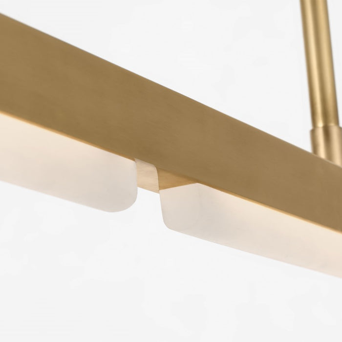 Visual Comfort Modern Linea 1 Light 60" Chandelier, Brass