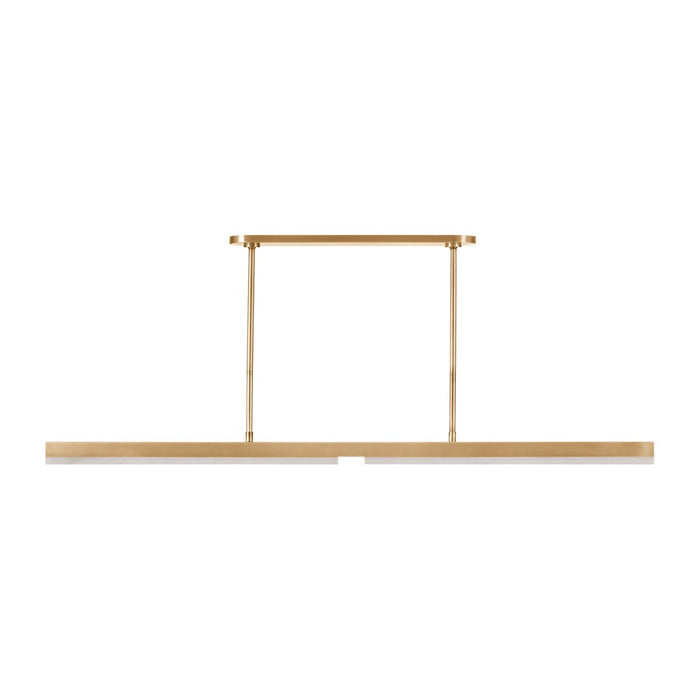 Visual Comfort Modern Linea 1 Light 60" Chandelier, Brass