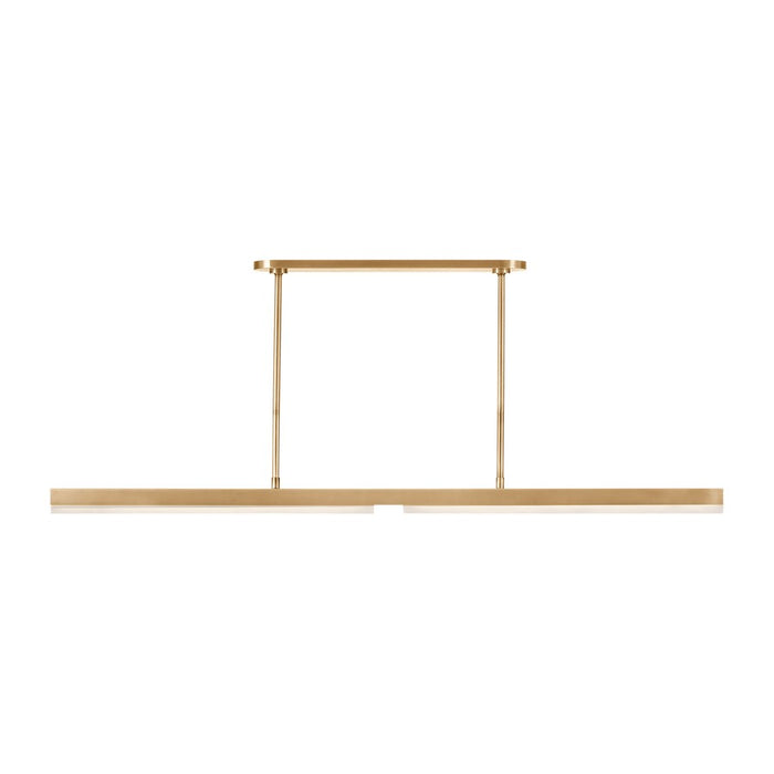 Visual Comfort Modern Linea 1 Light 60" Chandelier, Brass