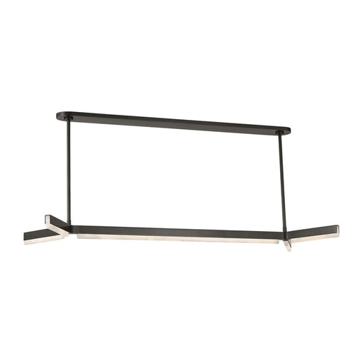 Visual Comfort Modern Linea 5 Light 54.6" Chandelier, Bronze - KWLS70827BZALB