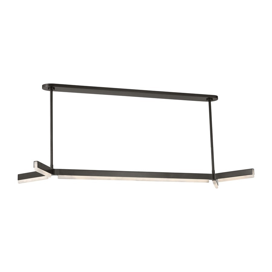 Visual Comfort Modern Linea 5 Light 54.6" Chandelier, Bronze - KWLS70827BZALB