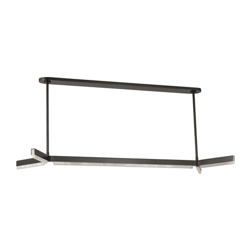 Visual Comfort Modern Linea 5 Light 54.6" Chandelier, Bronze