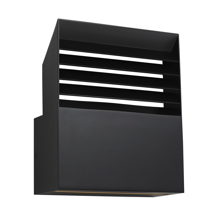 Visual Comfort Modern Lamel 9" Outdoor Wall Lantern, Outdoor BK - KWOWS60627OB