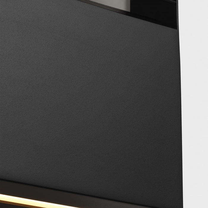 Visual Comfort Modern Lamel 9" Outdoor Wall Lantern, Outdoor BK