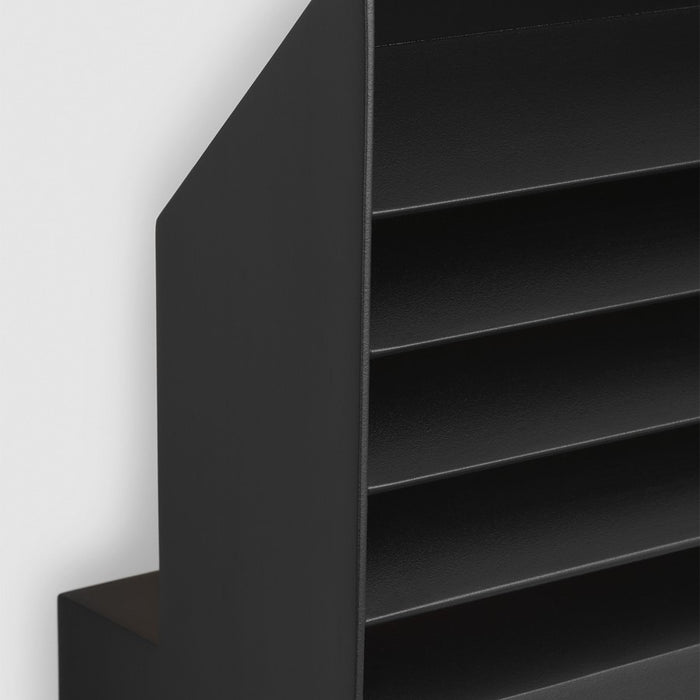 Visual Comfort Modern Lamel 9" Outdoor Wall Lantern, Outdoor BK