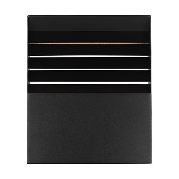 Visual Comfort Modern Lamel 9" Outdoor Wall Lantern, Outdoor BK