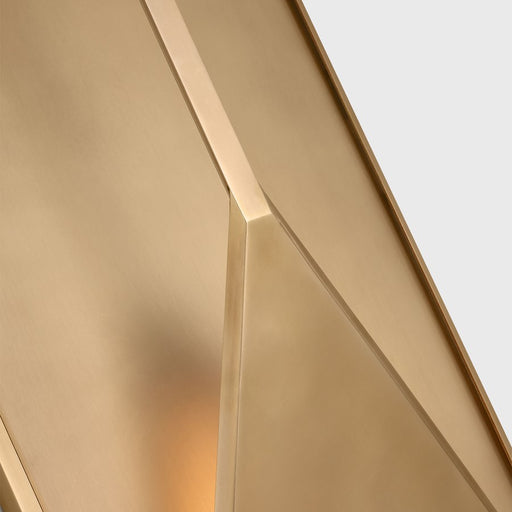 Visual Comfort Modern Punto 10" Outdoor Wall Lantern, Brass