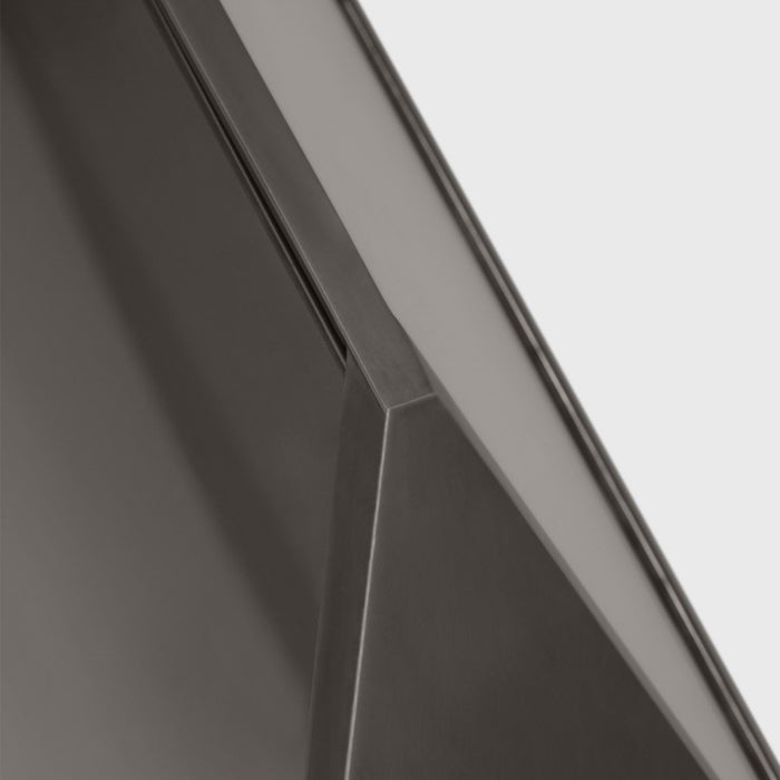 Visual Comfort Modern Punto 9" Outdoor Wall Lantern, BZ