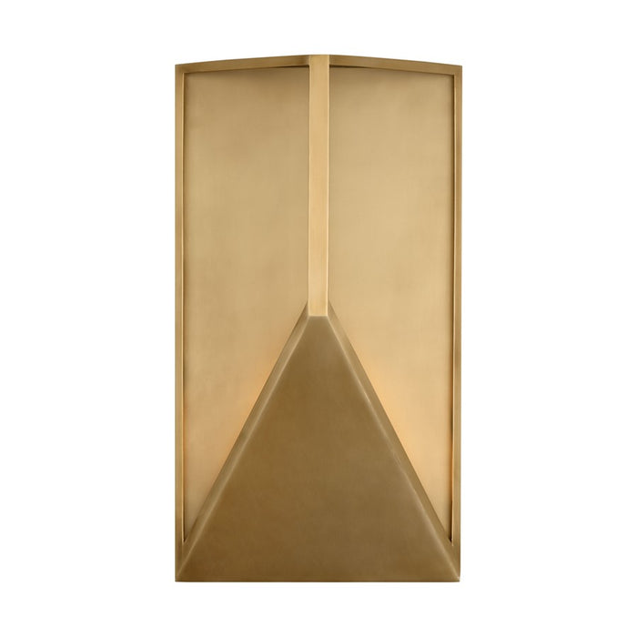 Visual Comfort Modern Punto 1Lt 9" Outdoor Wall Lantern, Brass