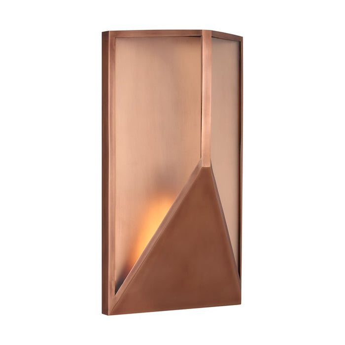 Visual Comfort Modern Punto 9" Outdoor Wall Lantern, Copper - KWOWS69227NCCG