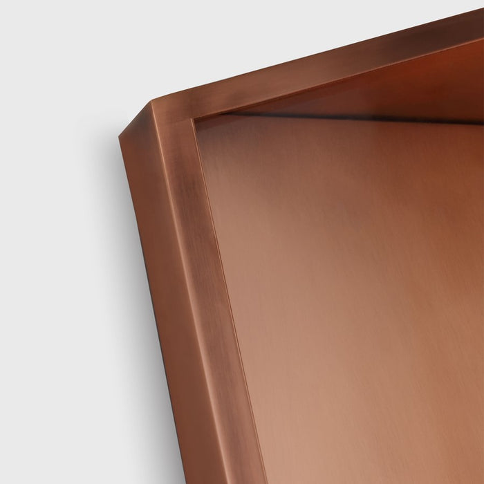 Visual Comfort Modern Punto 9" Outdoor Wall Lantern, Copper