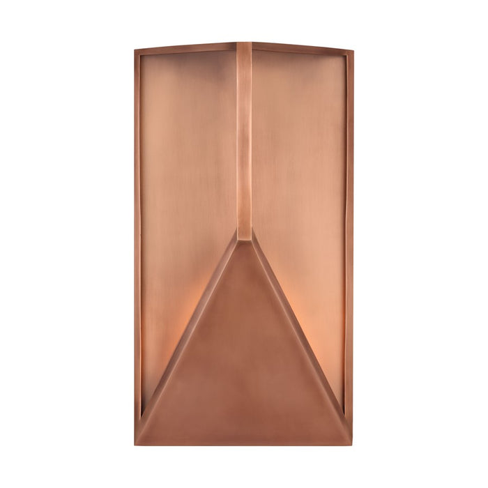 Visual Comfort Modern Punto 9" Outdoor Wall Lantern, Copper