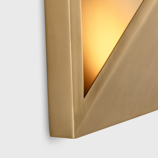 Visual Comfort Modern Punto 1Lt 7" Outdoor Wall Lantern, Brass