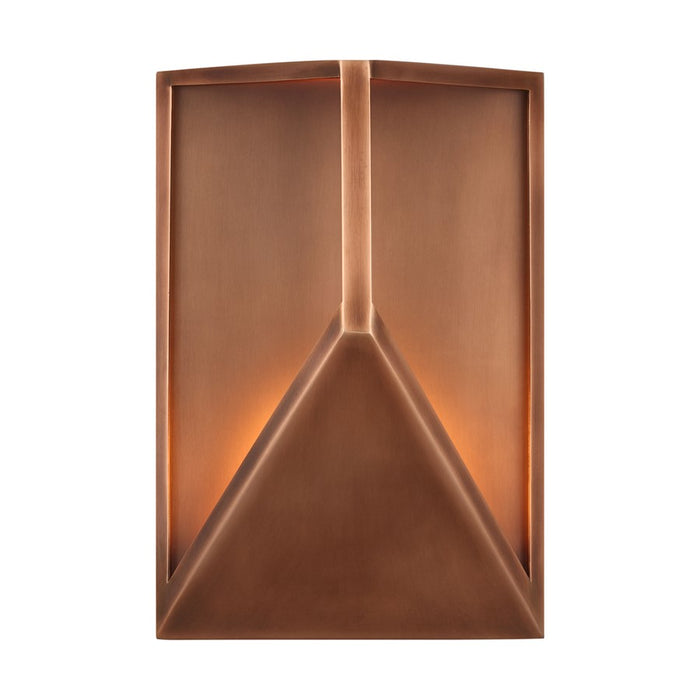Visual Comfort Modern Punto 7" Outdoor Wall Lantern, Copper