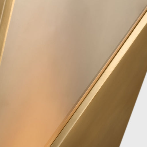 Visual Comfort Modern Punto 30" Outdoor Wall Lantern, Brass