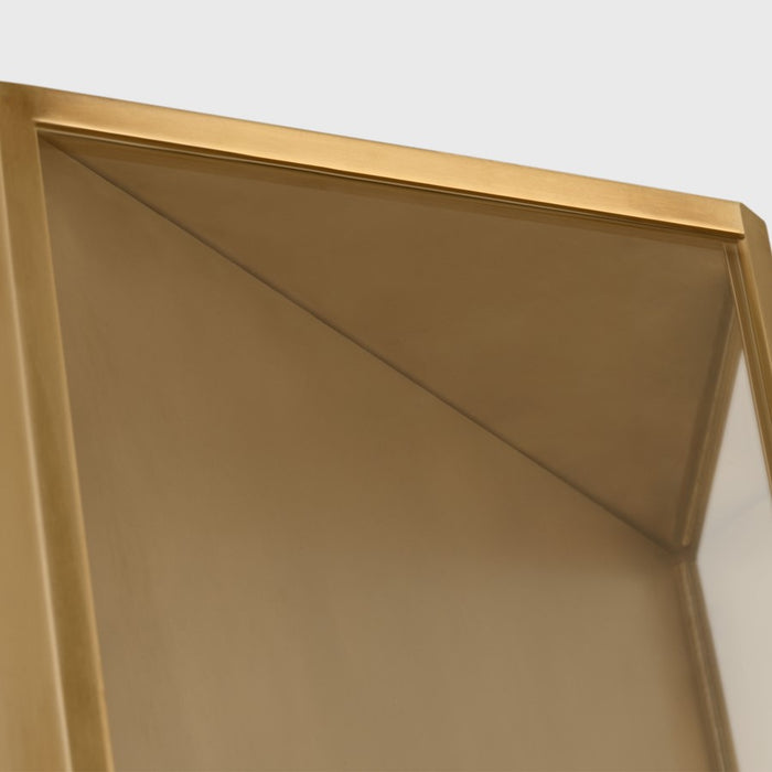 Visual Comfort Modern Punto 30" Outdoor Wall Lantern, Brass