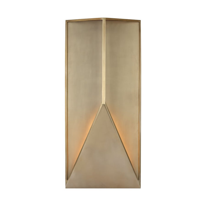 Visual Comfort Modern Punto 30" Outdoor Wall Lantern, Brass