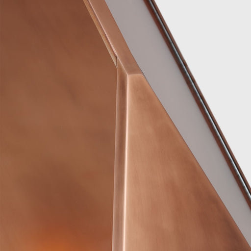 Visual Comfort Modern Punto 30" Outdoor Wall Lantern, Copper