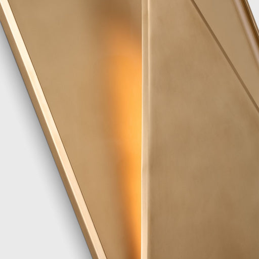 Visual Comfort Modern Punto 38" Outdoor Wall Lantern, Brass