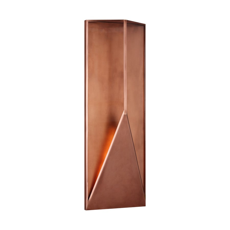 Visual Comfort Modern Punto 38" Outdoor Wall Lantern, Copper - KWOWS69527NCCG