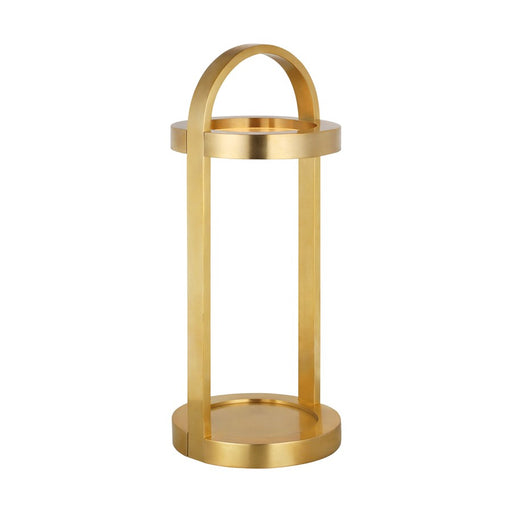 Visual Comfort Modern Cerne 1Lt 7" Rechargeable Table Lamp, Brass