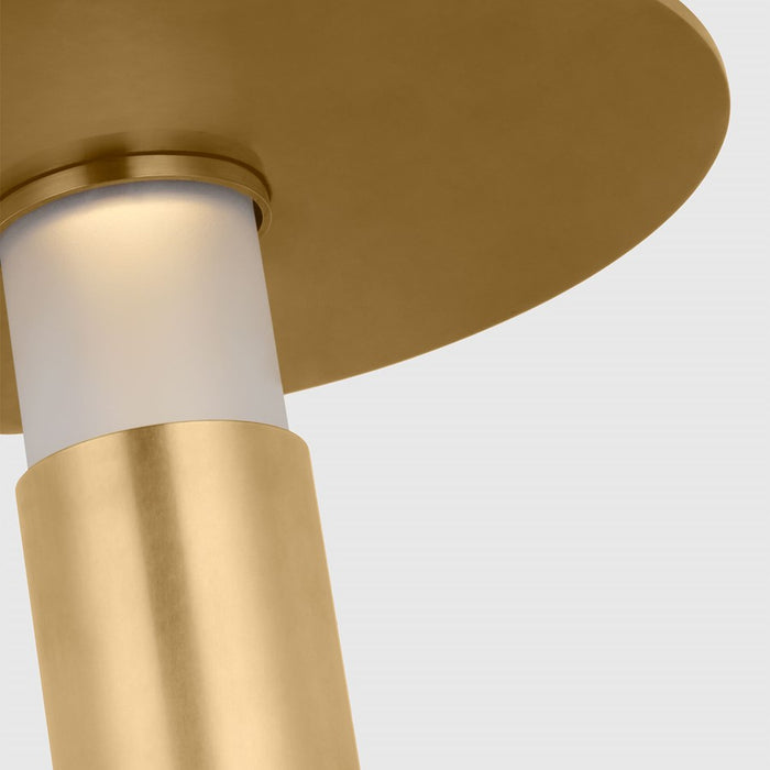 Visual Comfort Modern Miguel 7.5" Rechargeable Table Lamp, Brass