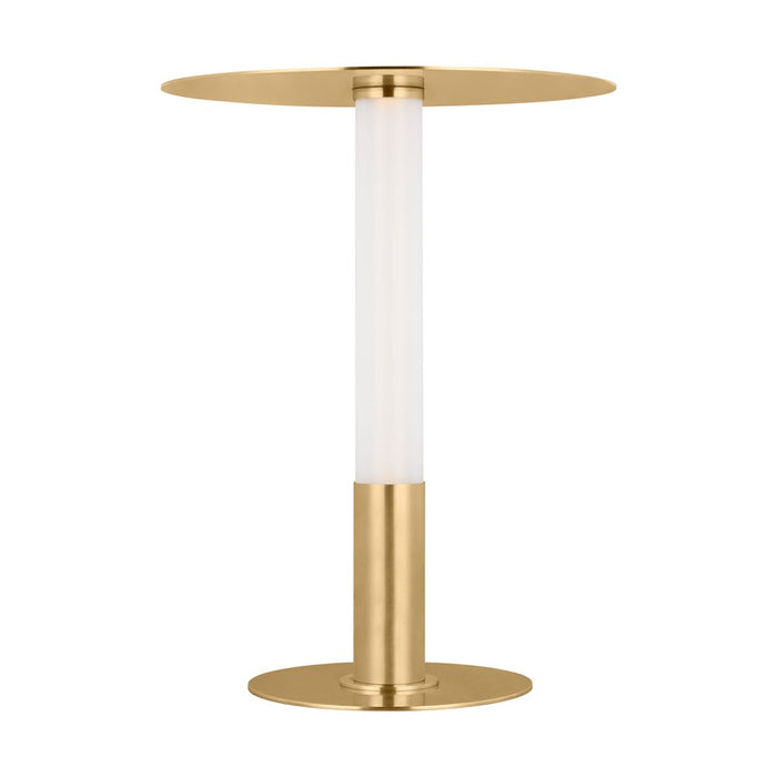 Visual Comfort Modern Miguel 16" Rechargeable Table Lamp, Brass - KWTB61627HAB