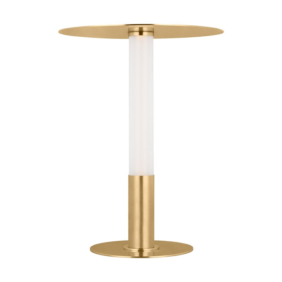 Visual Comfort Modern Miguel 16" Rechargeable Table Lamp, Brass - KWTB61627HAB