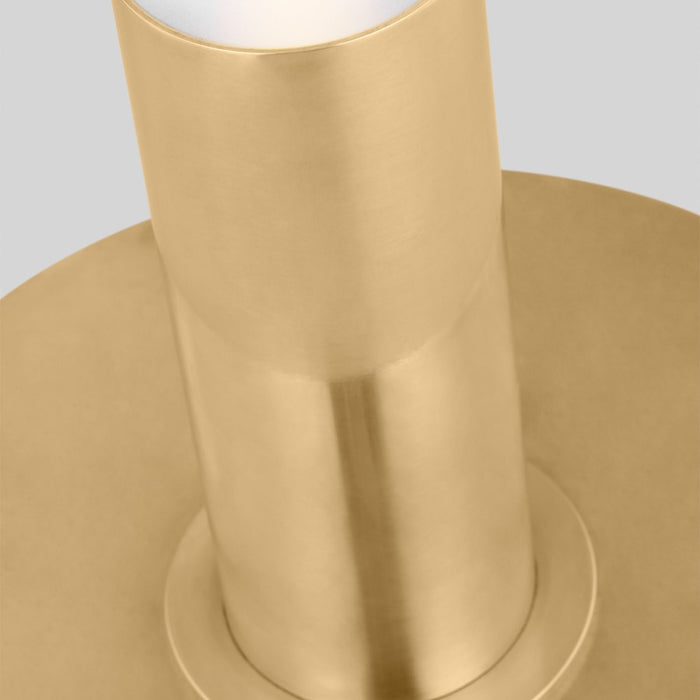 Visual Comfort Modern Miguel 16" Rechargeable Table Lamp, Brass