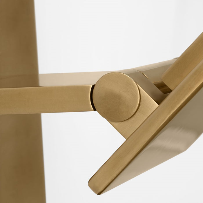 Visual Comfort Modern Angolo 1 Light 6" Sconce, Brass