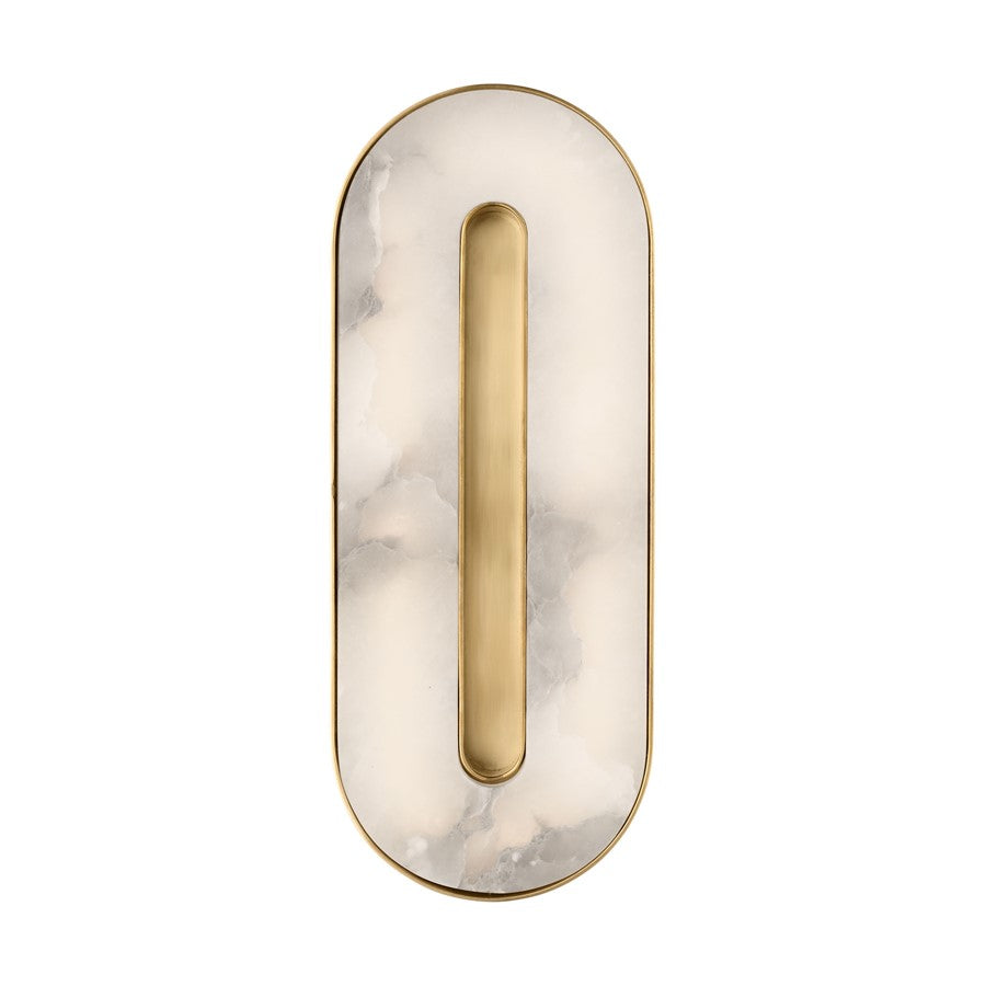 Visual Comfort Modern Wyllis 1 Light 12" Sconce, Brass - KWWS69627HABALB