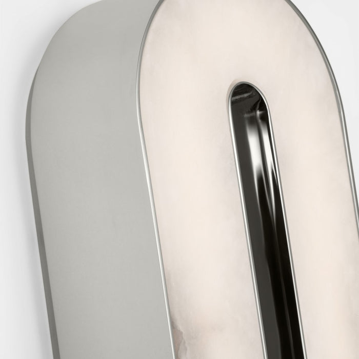 Visual Comfort Modern Wyllis 1 Light 12" Sconce, Pol Nickel