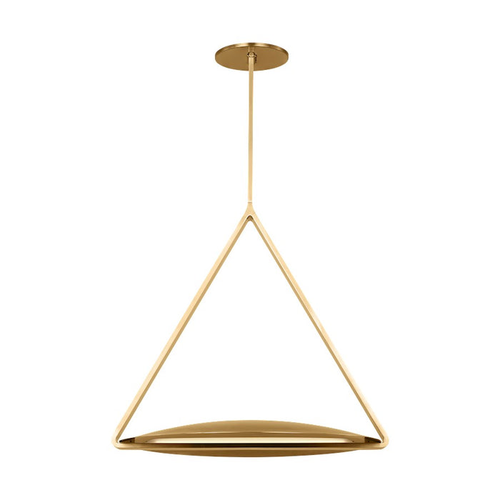 Visual Comfort Modern Peter Bristol Cymbal 1 Lt Pendant, Brass - PBPD35027NB-NB