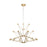 Visual Comfort Mod SL Lassell 42Lt 3 Tier Chandelier, BR/CRY - SLCH24627NB