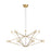 Visual Comfort Mod SL Lassell 48Lt 2 Tier Chandelier, BR/CRY - SLCH24727NB