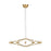 Visual Comfort Modern Sean Lavin Lassell 24 Lt Chandelier, BR/CRY - SLCH24927NB