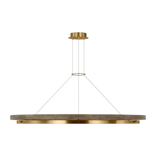 Visual Comfort Mod Sean Lavin Grace LED 60'' Chandelier, BR/Oak - SLCH30030NBW