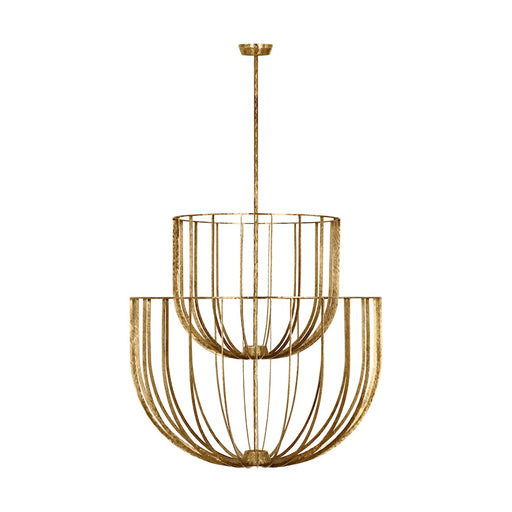 Visual Comfort Modern Sean Lavin Sanchi 3 Lt 35" Chandelier, PABR - SLCH33027PAB