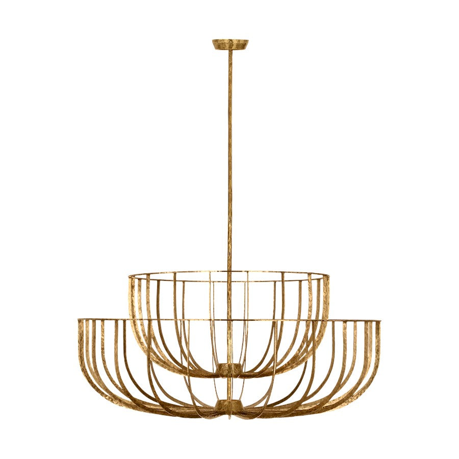 Visual Comfort Modern Sean Lavin Sanchi 3 Lt 19" Chandelier, PABR - SLCH33127PAB