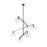 Visual Comfort Modern Sean Lavin Lowing 6 Lt Grande Chandelier, BKF - SLCH354CBF