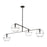 Visual Comfort Mod SL Lowing 2Lt LED Wide Chandelier, BKF - SLCH356CBF-L