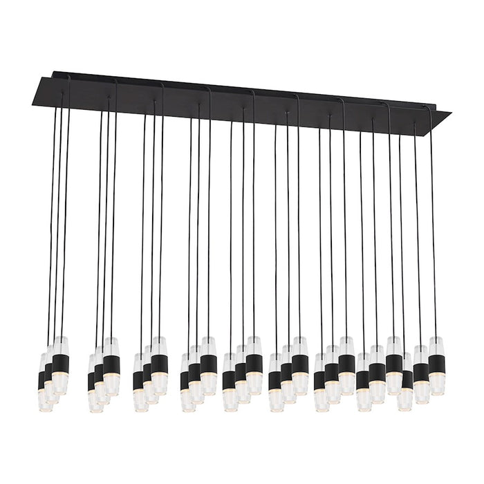 Visual Comfort Mod Sean Lavin Lassell 27 Lt SH Chandelier, BK/CRY - SLCH38727B