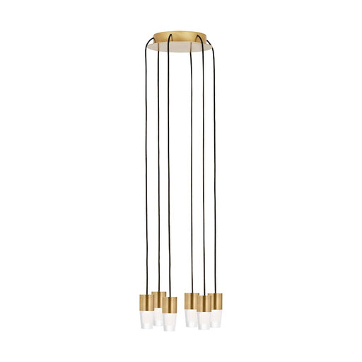 Visual Comfort Mod Sean Lavin Lassell 6 Lt ACC Chandelier, BR/CRY - SLCH39127NB