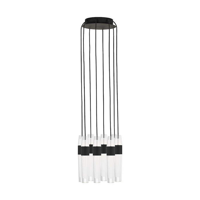 Visual Comfort Modern Sean Lavin Lassell 8 Lt Chandelier, BK/CRY - SLCH40127B