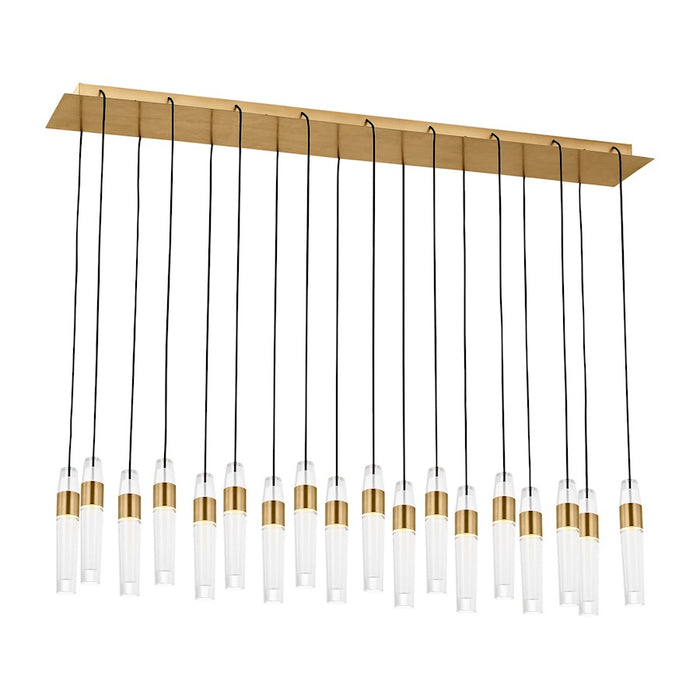 Visual Comfort Mod Sean Lavin Lassell 21 Lt Chandelier, BR/CRY - SLCH40227NB-277