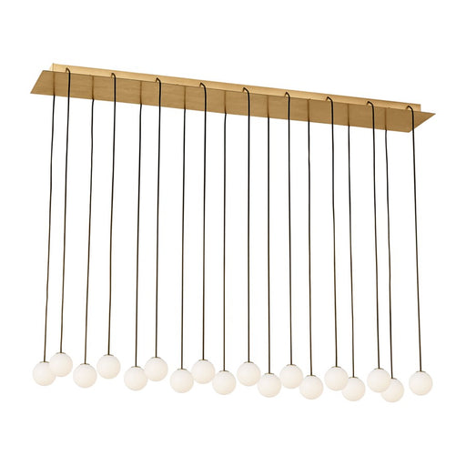 Visual Comfort Modern Orbet 18Lt 45" Chandelier/277V, Brass - SLCH58627HAB-277